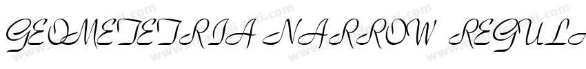 GEOMETETRIA NARROW REGULAR字体转换